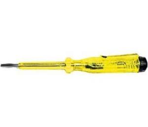 Отвертка индикаторная, желтая ручка 100-250В, 190 мм(12шт в упак)					