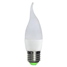 Лампа светодиодная LED 5Вт Свеча на ветру E27 4500К Экономка Космос Eco_LED5wCWE2745
