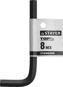 Ключ имбусовый Stayer standart сталь, черный 8мм