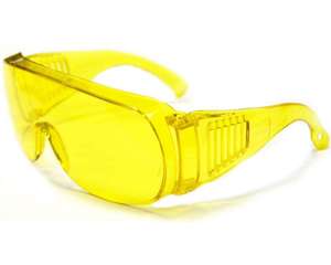 Очки STAYER "STANDARD" защитные, поликарбонатная монолинза с боковой вентиляцией, желтые