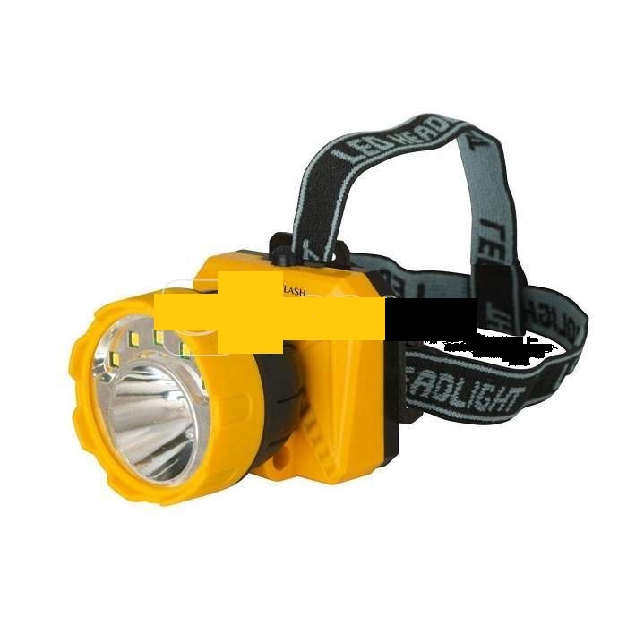 Фонарь налобный Led5372 (5SMD+1Вт 2 режим,желт./черн.) Ultraflash12416