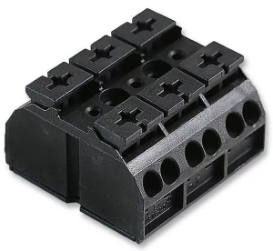 Клеммник WAGO 3х (0.5-4) блок 3пол.черн.862-0503