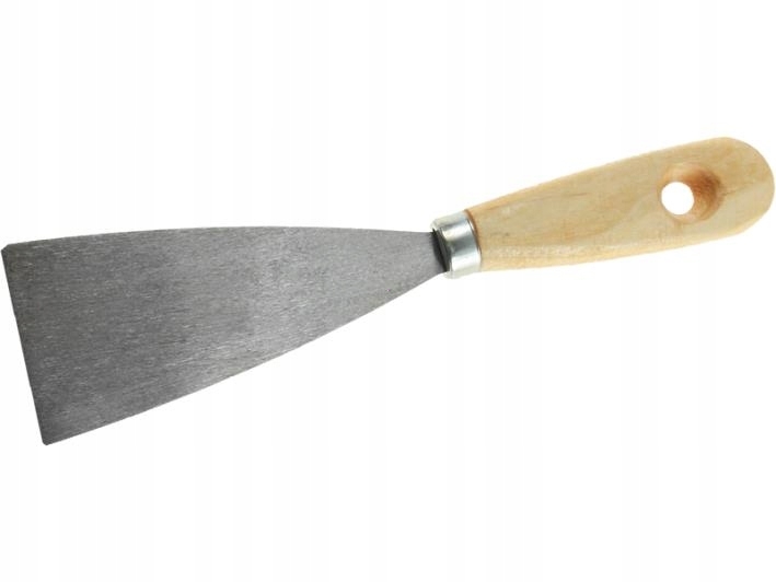 Шпатель "ЛАЙТ" 50мм, инструментальная сталь, деревянная ручка