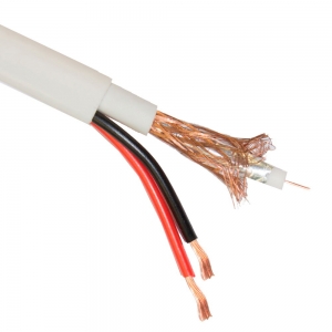 Коаксиальный кабель KBK-B 2-2x0.5+2 жилы питания сеч. 0,5мм 