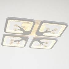 Люстра 82012 ПДУ 64Вт LED 3000-6000к белый 36х36см  7053542