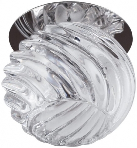 Светильник ЭРА DK14 GD(GH)/WH декор стеклянный шар с паутиной