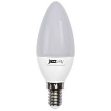 Лампа светодиод. PLED-SP СА37 9Вт свеча на ветру 5000K холол.белыйЕ14 820Л 175-265В  JazzWay2859549А