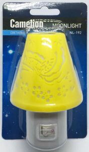 Светильник NL-192 ночник с выкл. "Светильник желтый" 220В 12908