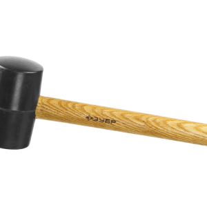 Киянка ЗУБР "МАСТЕР" резиновая с деревянной ручкой, 0,68кг, 75мм
