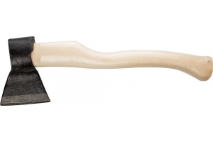 Топор кованый ИЖ с округлым лезвием и деревянной рукояткой, 0,6кг