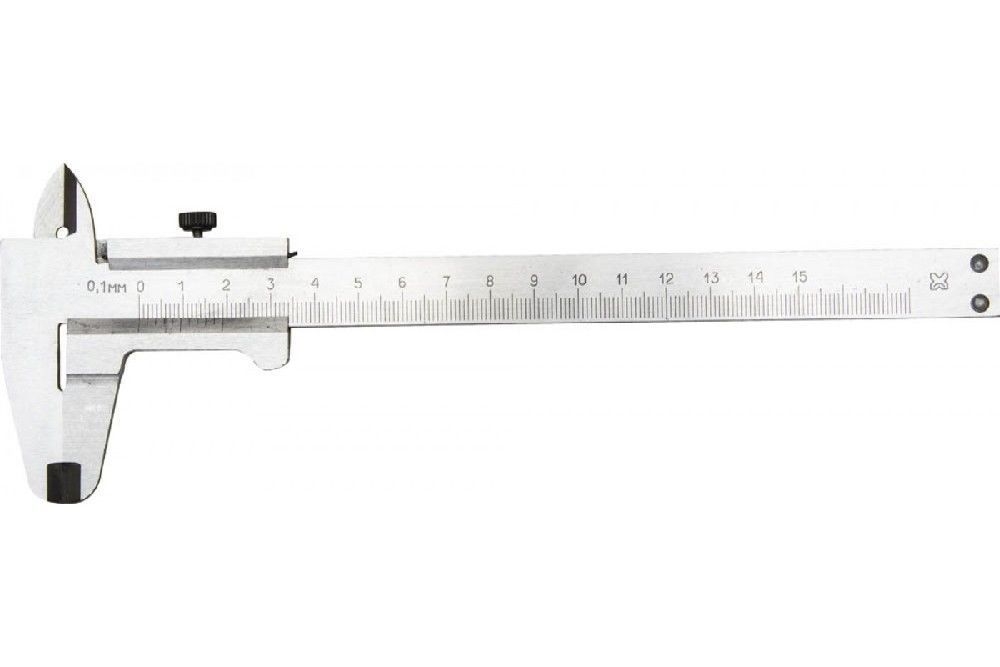 Штангенциркуль металлический тип 1, класс точности 2, 150мм, шаг 0,1мм