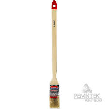 Кисть радиаторная угловая ЗУБР "УНИВЕРСАЛ-МАСТЕР", светлая натуральная щетина, деревянная ручка, 38м