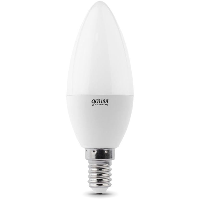 Лампа Gauss LED Elementary Candle 6W E14 4100K 1/10/50