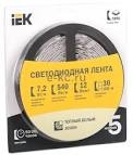 Лента светодиод. ECO LED LSR-3528W60-4.8-IP65-12V (уп.5м) бел. ИЭК 