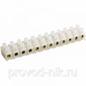 Колодка клеммная ЗВИ-30 6-16кв.мм 12 пар ПВХ ИЭК UZV1-030-10