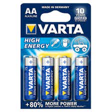 Батарейка Varta High Energy Mignon 1.5V-LR6/ AA (4шт. в блистере)0003-4906-121-414