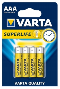 Батарейка Varta Superlife Micro 1.5V-LR03/ AAA (4шт. в блистере) 0002-2003-101-414