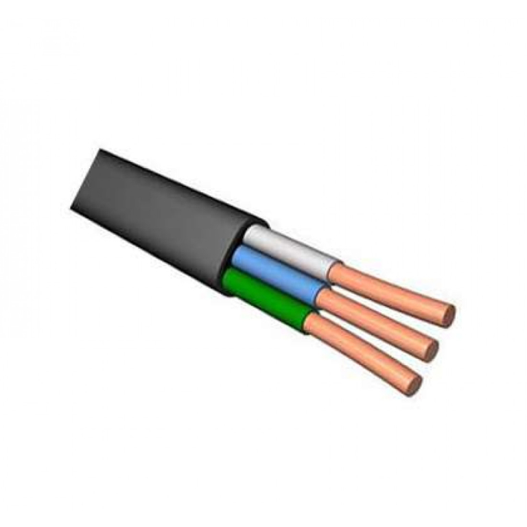 Кабель ВВГнг(А) 3х4 плоский (м)