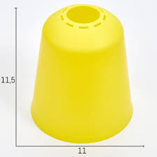 Плафон универсальный "Цилиндр"  Е14/Е27 желтый 11хх11х12см   4931331															
