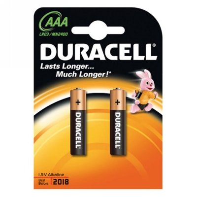 Батарейка  Duracell Basic ААА K2 щелочной элемент питания (2шт) (81484984)