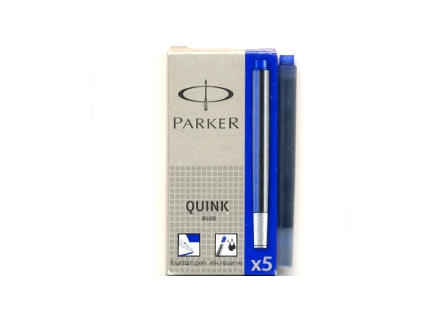 Капсула PARKER Quink carts син., черная